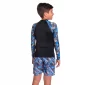 Camiseta Manga Larga Jr Sunshine Chroma Blue Masculino Negro Speedo - Imagen 3