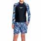 Camiseta Manga Larga Jr Sunshine Chroma Blue Masculino Negro Speedo