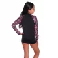 Camiseta Manga Larga Jr Sunshine Tiger Femenino Negro Speedo - Imagen 3