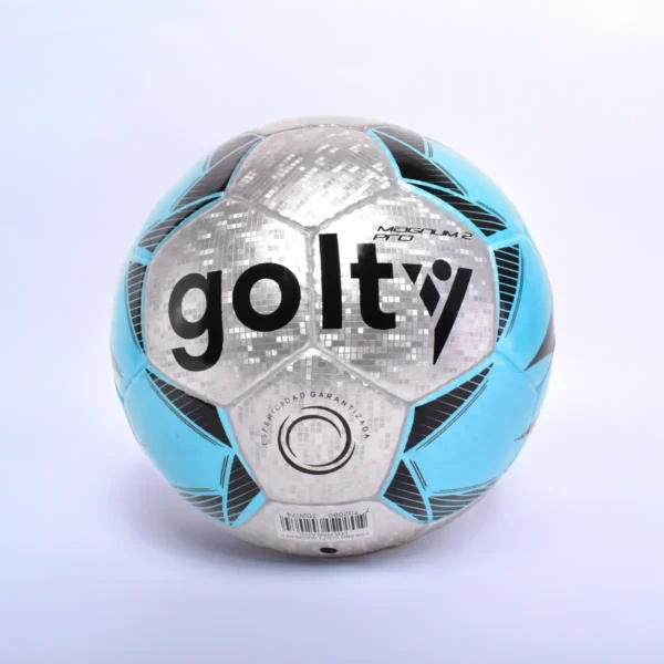 Balón Futbol Grama Artificial FGA Pro Magnum 2 Cosido A Mano Azul Golty