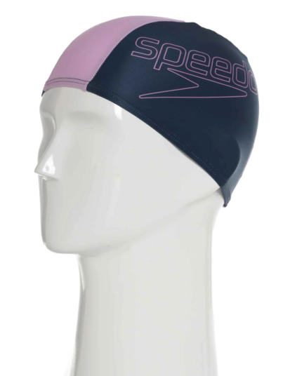 Gorro De Natación Textil Junior Color Block Logo Lila Speedo