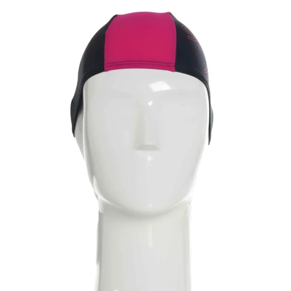 Gorro De Natación Textil Junior Color Block Logo Fucsia Speedo - Imagen 2