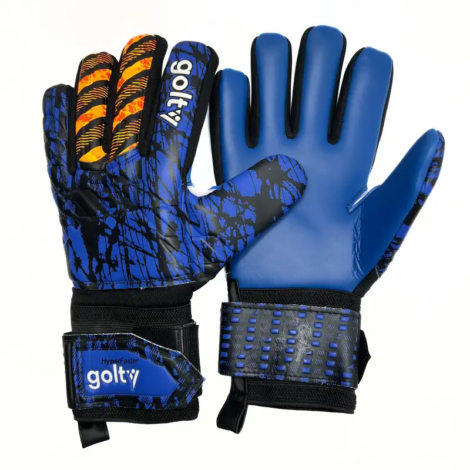 Guante Arquero Competencia Hyperfaster Azul/Naranja Golty