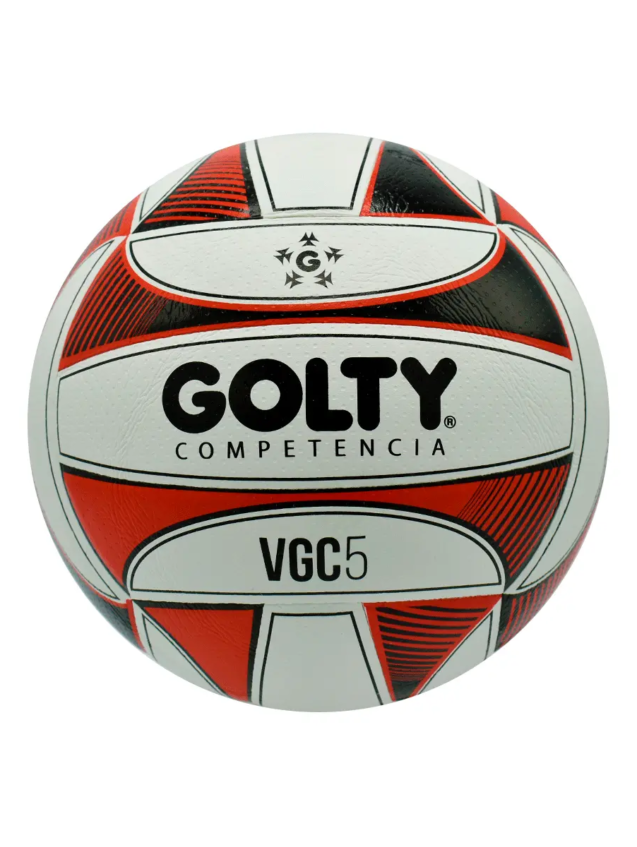 Balon Voleibol Competencia VGC5 Negro-Rojo N° 5 Golty