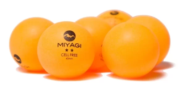 Bolas De Tenis De Mesa 2 Estrellas Tournament X 6 Pcs Miyagi - Imagen 2