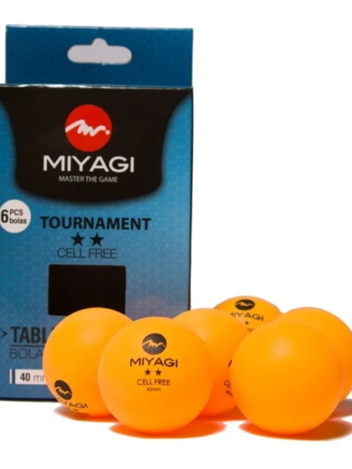 Bolas De Tenis De Mesa 2 Estrellas Tournament X 6 Pcs Miyagi