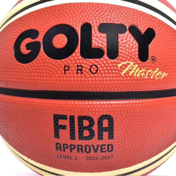 Balón Baloncesto Pro FIBA Basket Master N° 7 Caucho Golty - Imagen 4