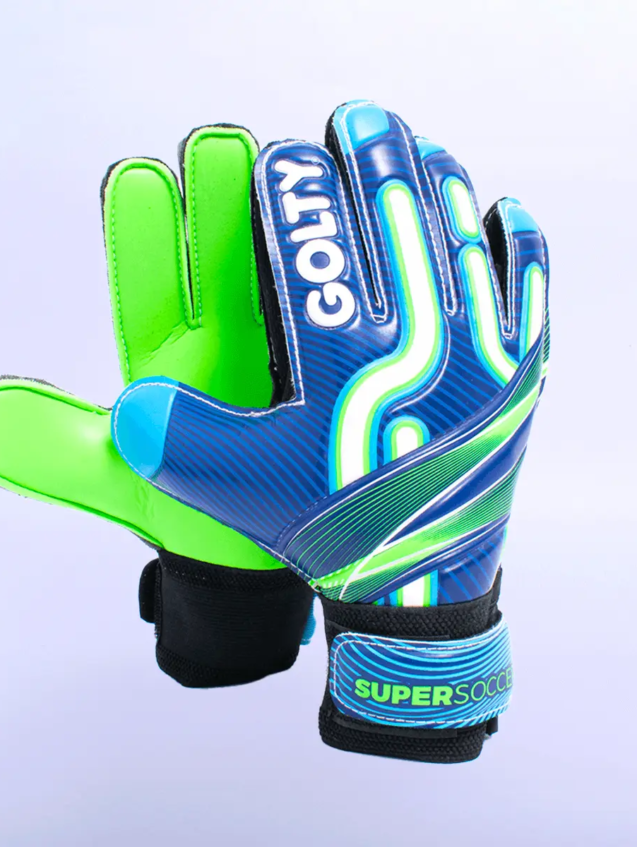 Guante Arquero Formación Supersoccer II Azul/Verde Golty