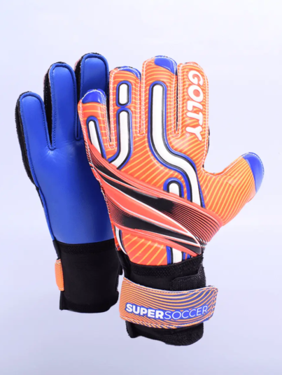 Guante Arquero Formación Supersoccer II Naranja/Azul Golty